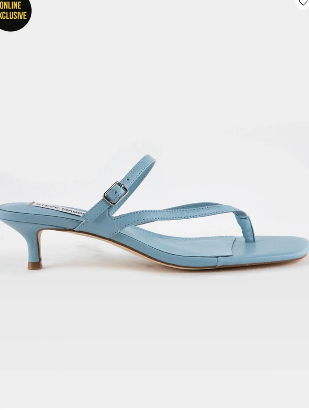 NIB Steve Madden Jessa Kitten Heel Blue
